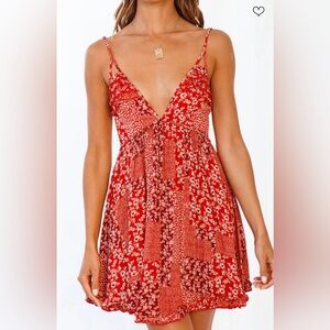 Fortunate One Red Sundress